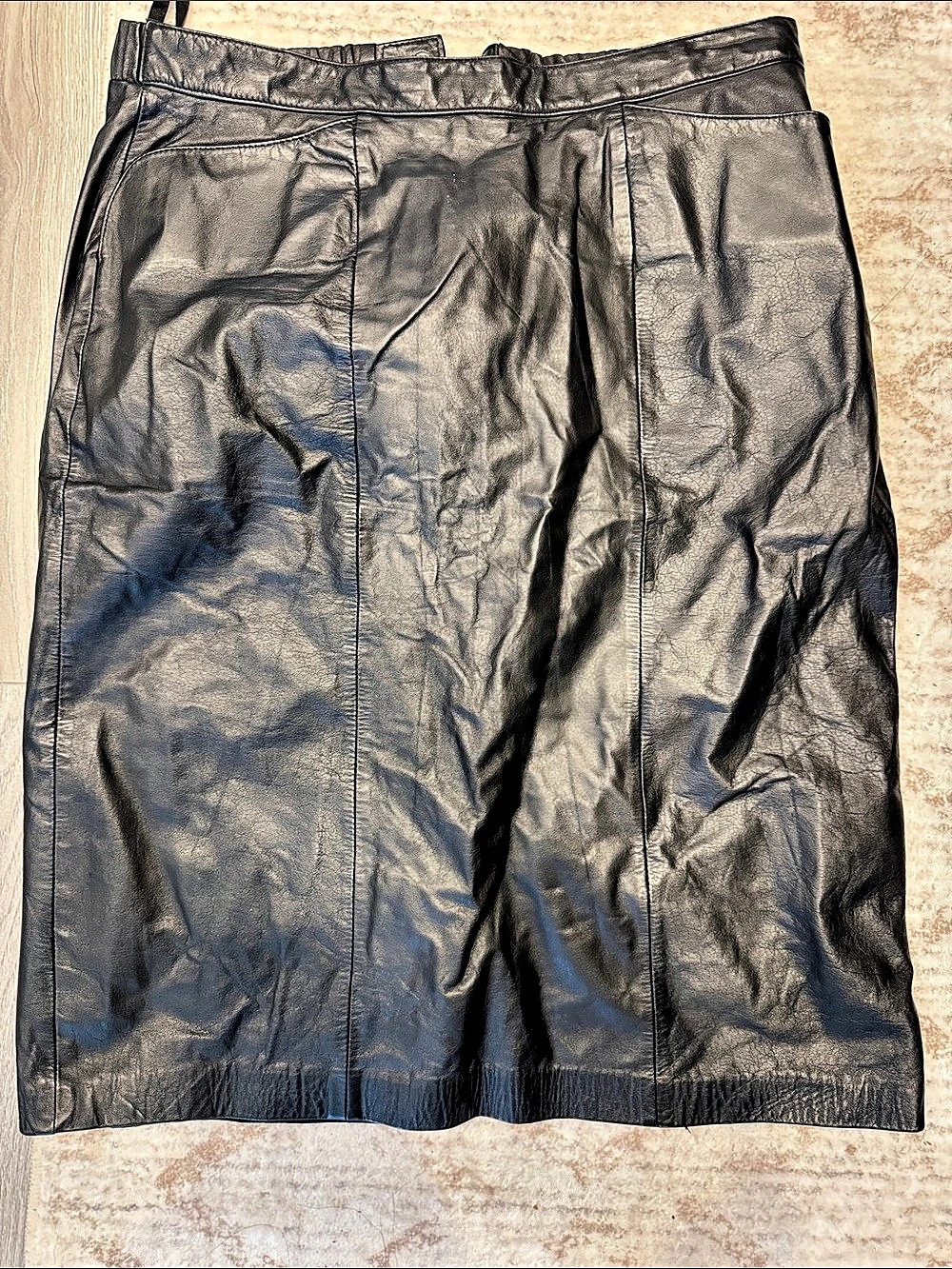 Elizabeth and James Leather Mini Skirt Size 14